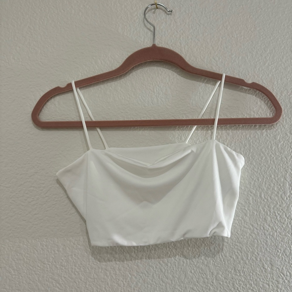 NWOT White Bralette Crop Top size small
